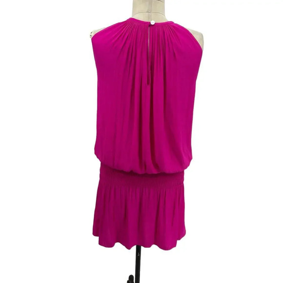 Ramy Brook Paris Sleeveless Dress in Wild Rose‎ Hibiscus Pink Size Medium - Picture 7 of 12